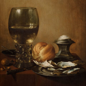Pieter Claesz. (1597-1660). Stilleven met zoutvat, 1646. Est.: € 60000-80000